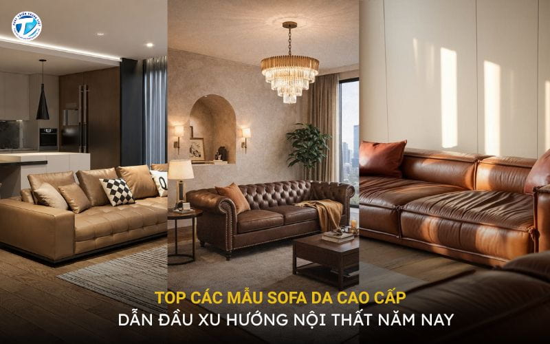 Top Các Mẫu Sofa Da Cao Cấp Dẫn Đầu Xu Hướng Nội Thất Năm Nay